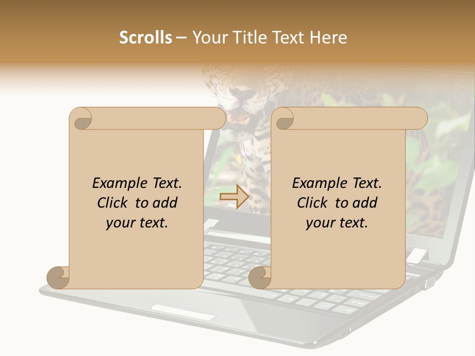 Cat Button Isolated PowerPoint Template