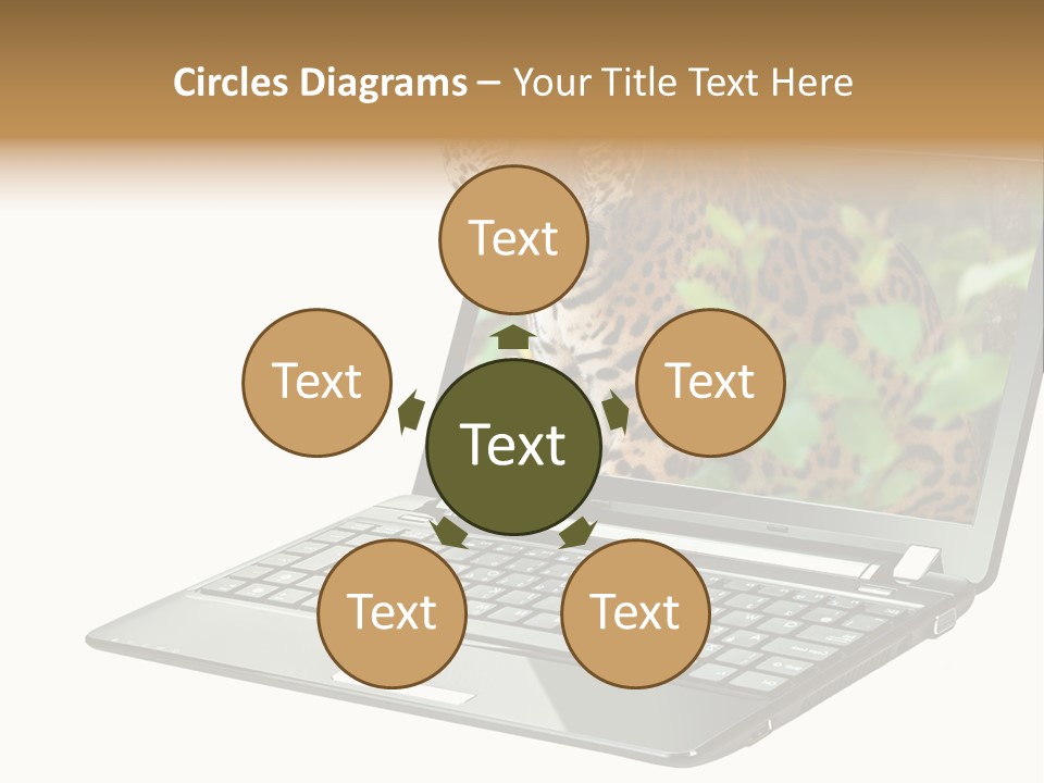 Cat Button Isolated PowerPoint Template