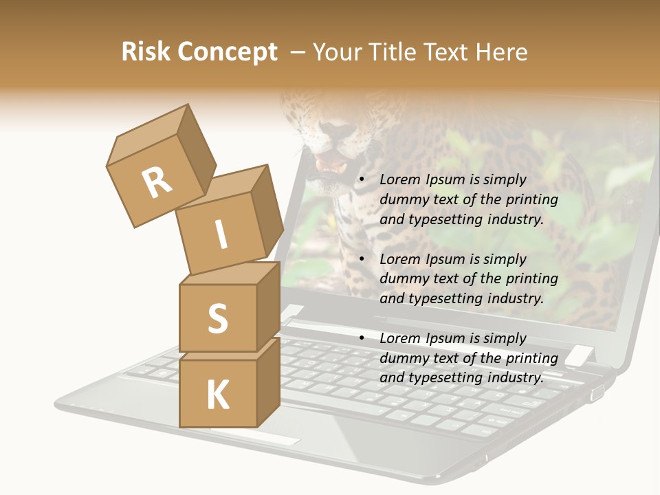 Cat Button Isolated PowerPoint Template