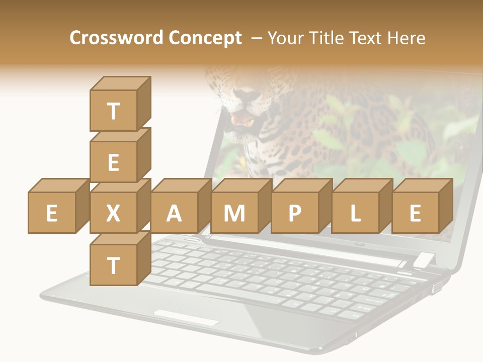 Cat Button Isolated PowerPoint Template