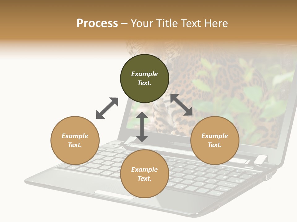 Cat Button Isolated PowerPoint Template