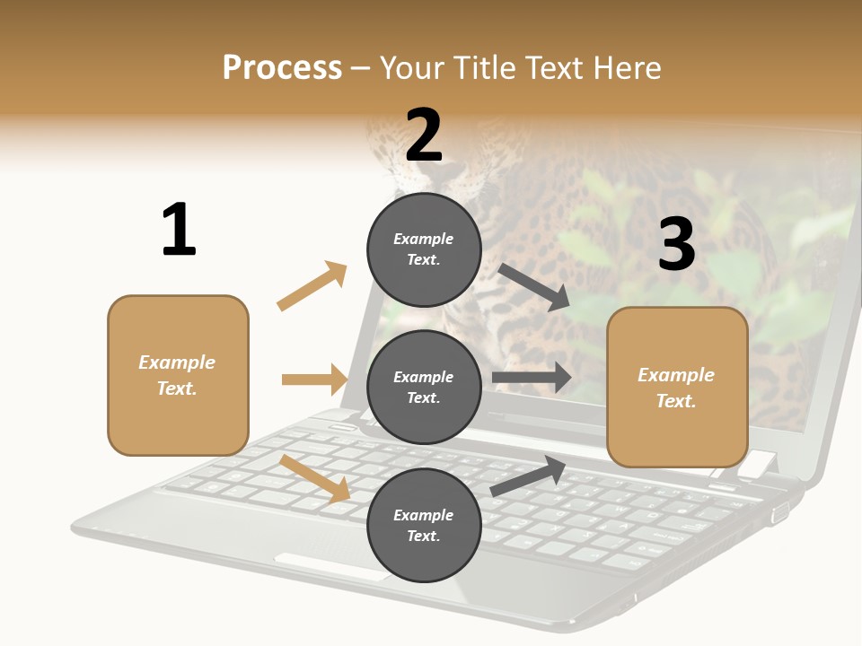 Cat Button Isolated PowerPoint Template