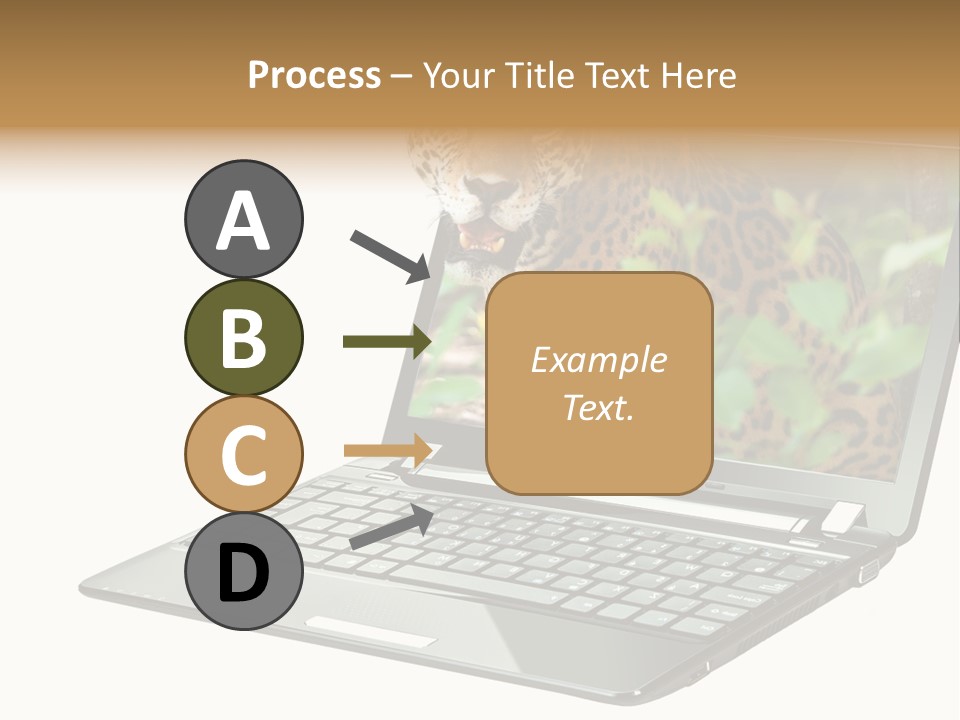 Cat Button Isolated PowerPoint Template