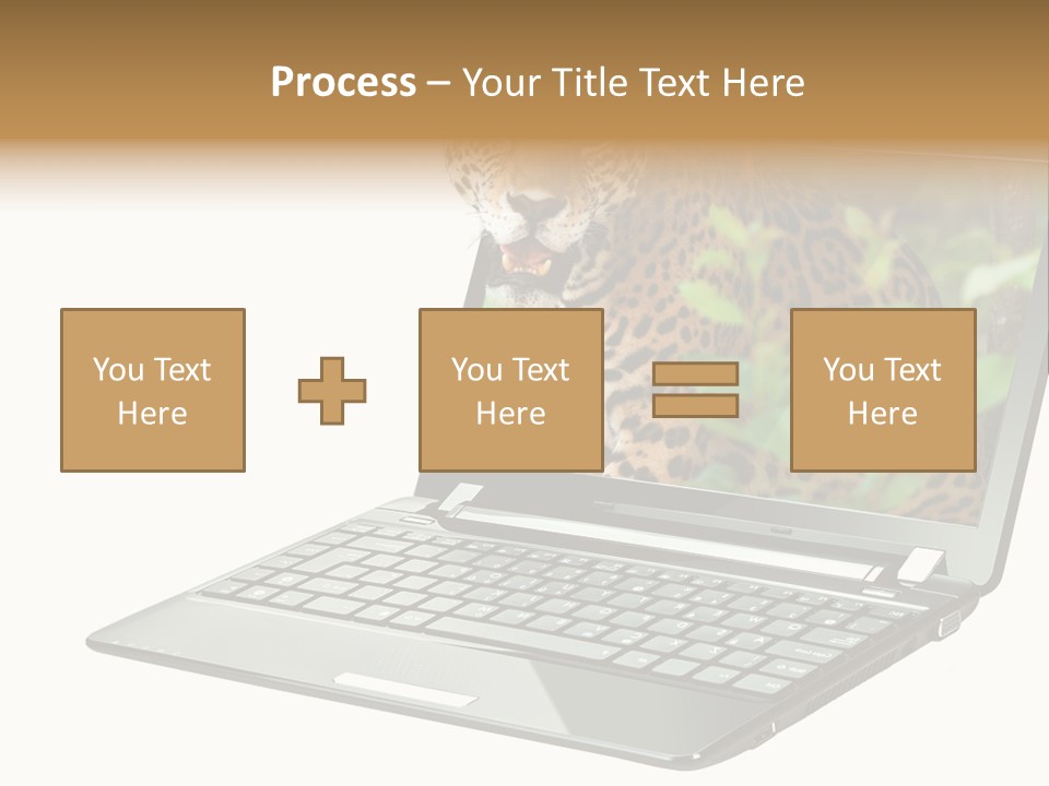 Cat Button Isolated PowerPoint Template