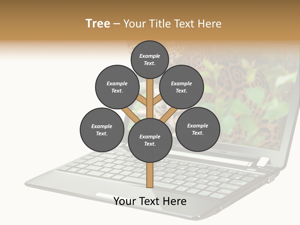 Cat Button Isolated PowerPoint Template