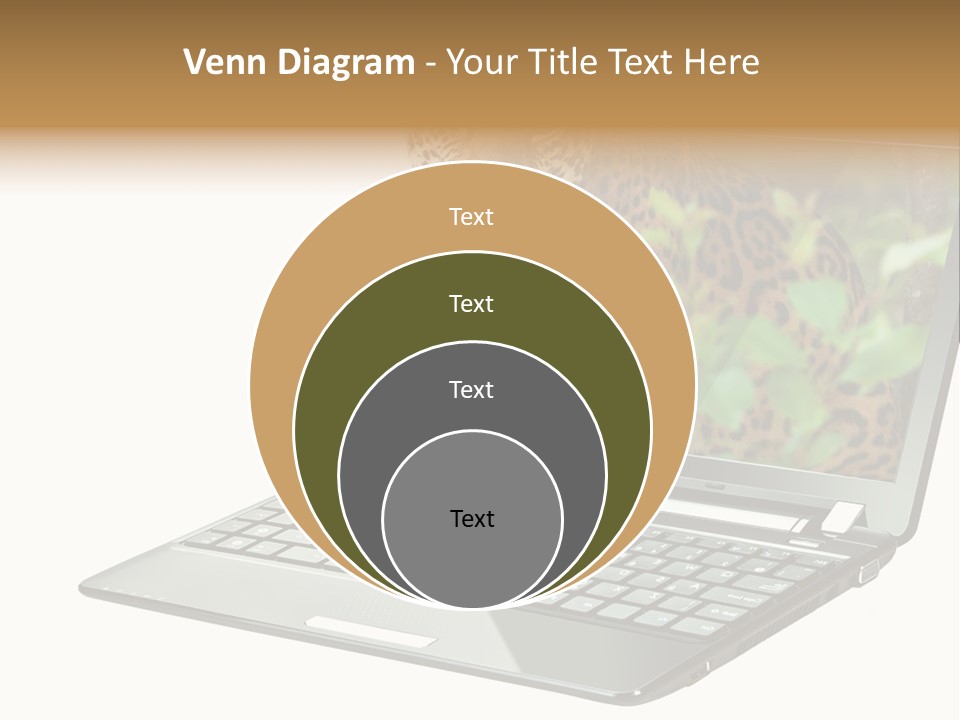 Cat Button Isolated PowerPoint Template