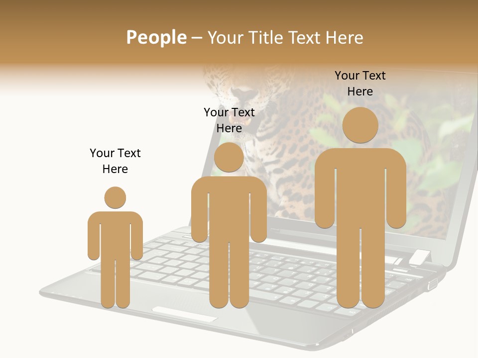 Cat Button Isolated PowerPoint Template