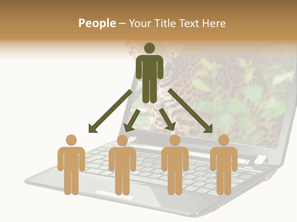 Cat Button Isolated PowerPoint Template