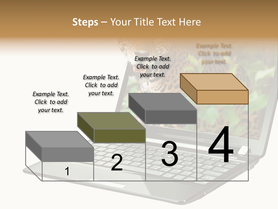 Cat Button Isolated PowerPoint Template