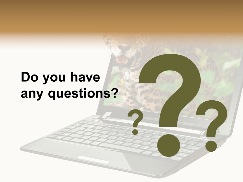 Cat Button Isolated PowerPoint Template