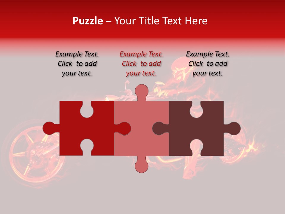 Flame Bonfire Explosion PowerPoint Template