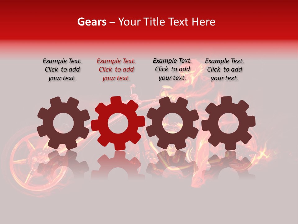 Flame Bonfire Explosion PowerPoint Template