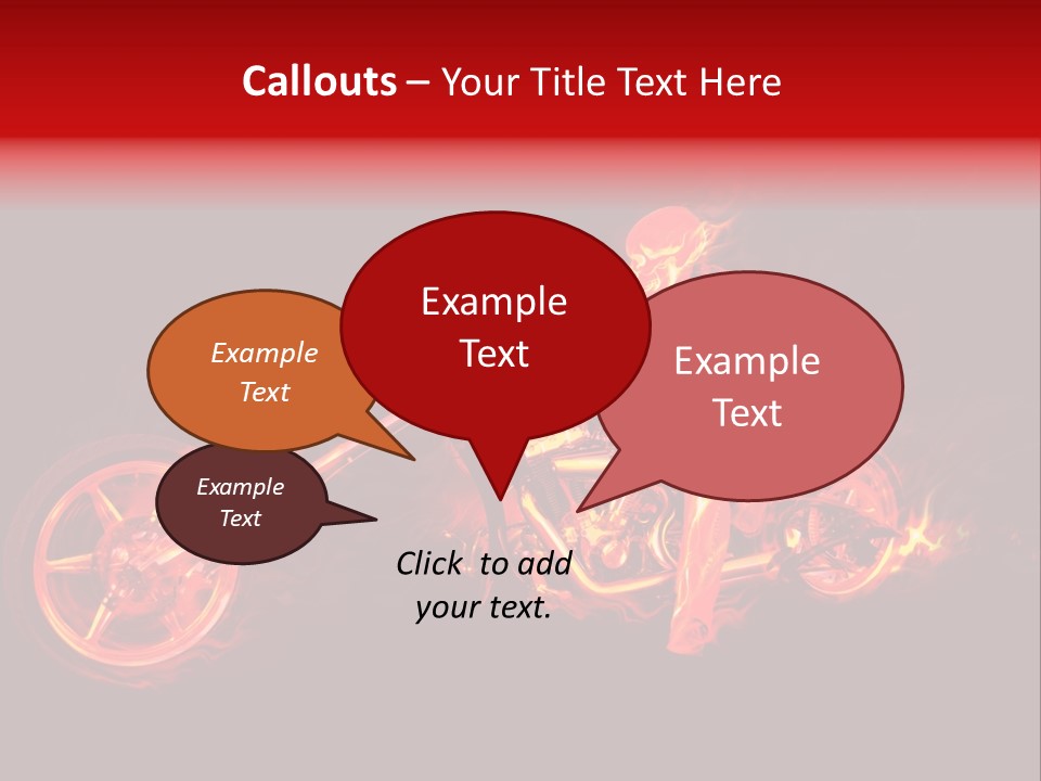 Flame Bonfire Explosion PowerPoint Template