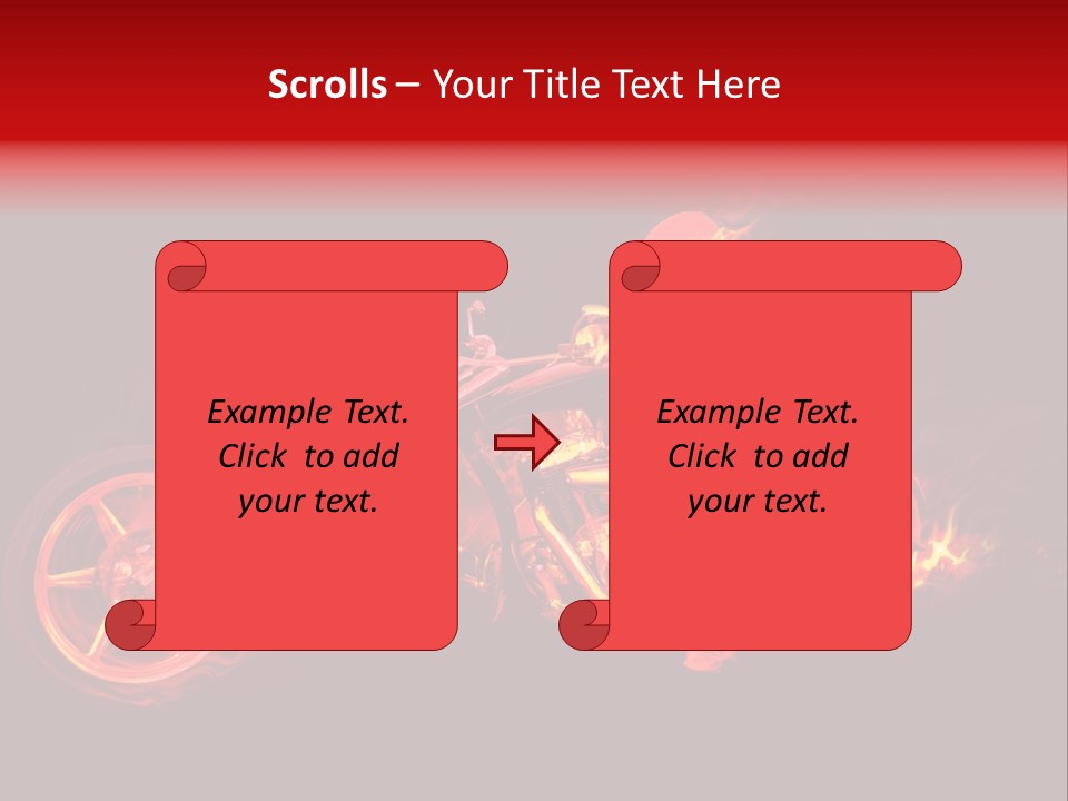 Flame Bonfire Explosion PowerPoint Template