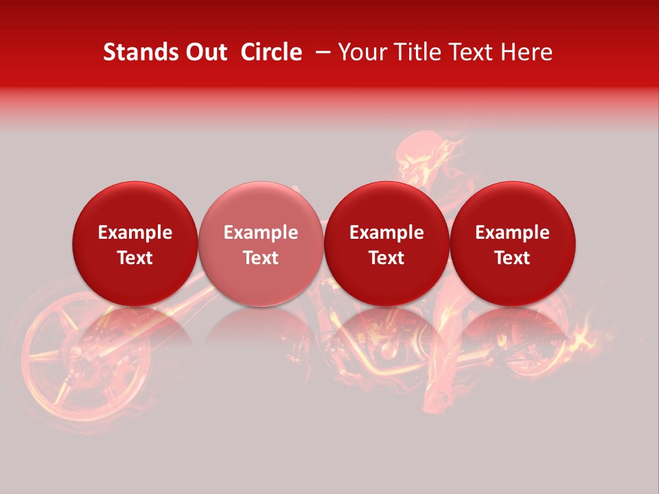 Flame Bonfire Explosion PowerPoint Template