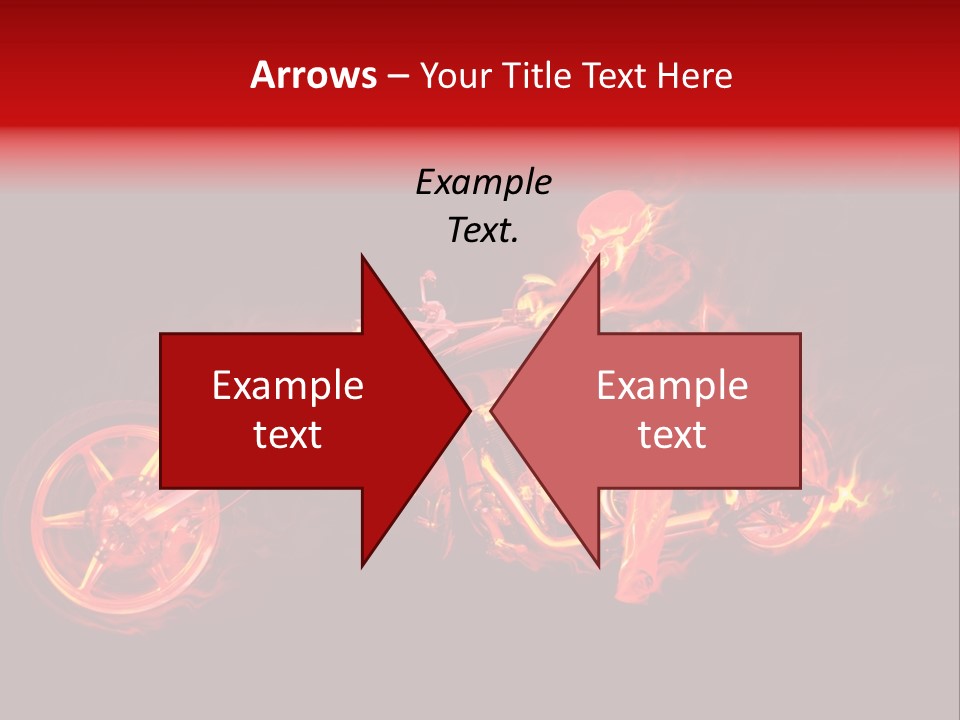 Flame Bonfire Explosion PowerPoint Template