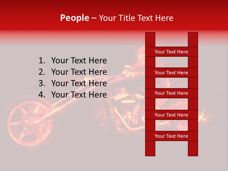 Flame Bonfire Explosion PowerPoint Template