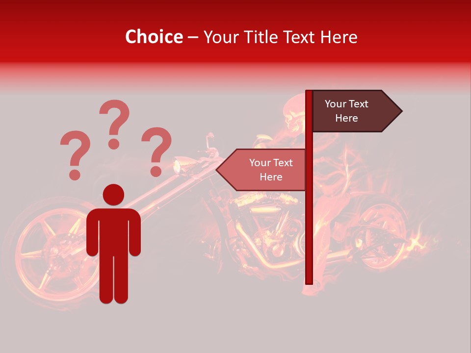 Flame Bonfire Explosion PowerPoint Template