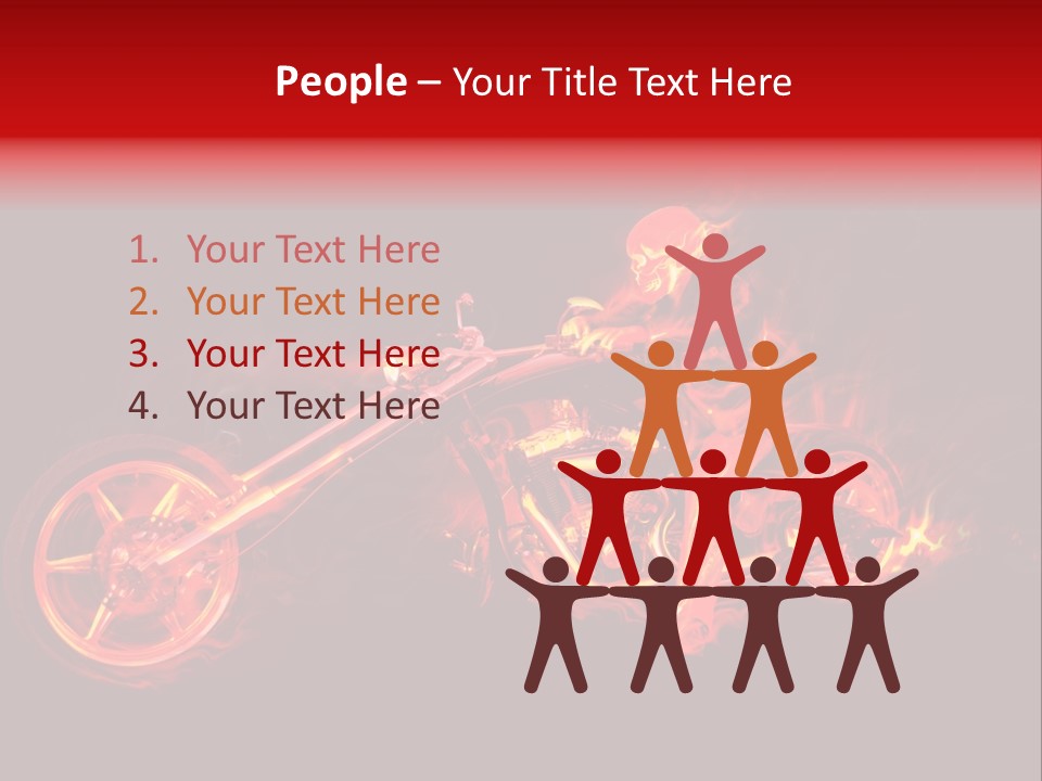 Flame Bonfire Explosion PowerPoint Template