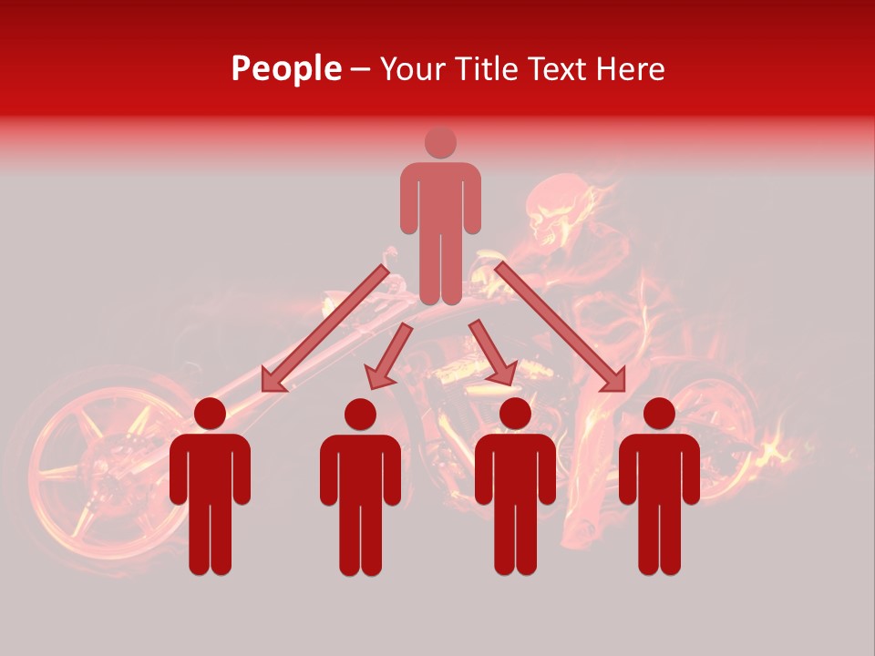 Flame Bonfire Explosion PowerPoint Template