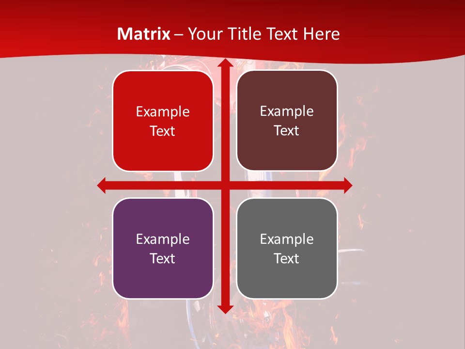 Flammable Backdrop Explosion PowerPoint Template