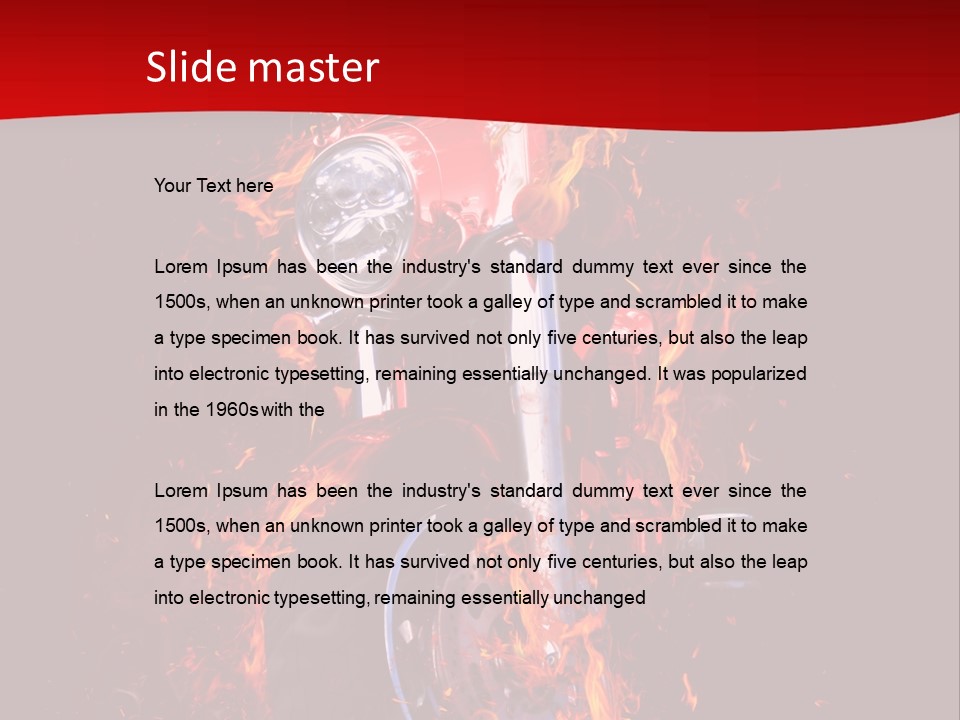 Flammable Backdrop Explosion PowerPoint Template