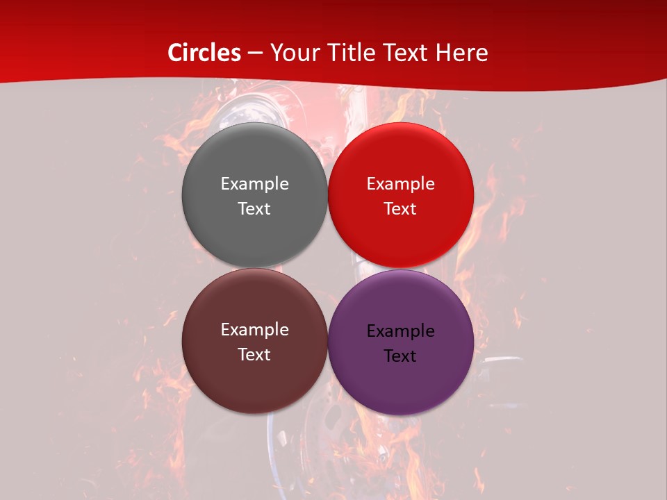 Flammable Backdrop Explosion PowerPoint Template