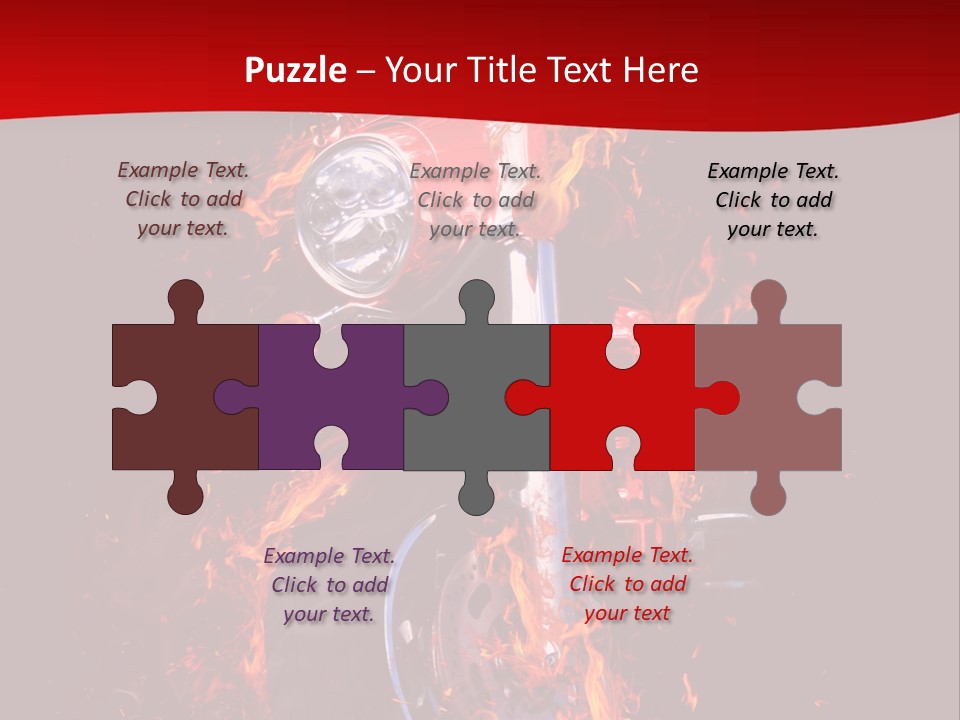 Flammable Backdrop Explosion PowerPoint Template