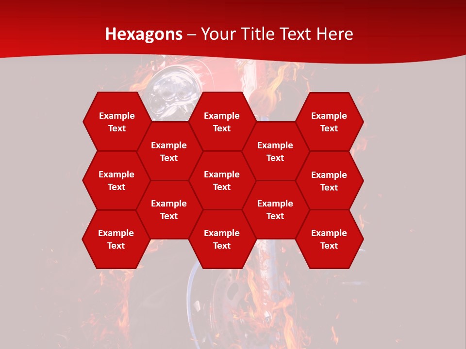 Flammable Backdrop Explosion PowerPoint Template