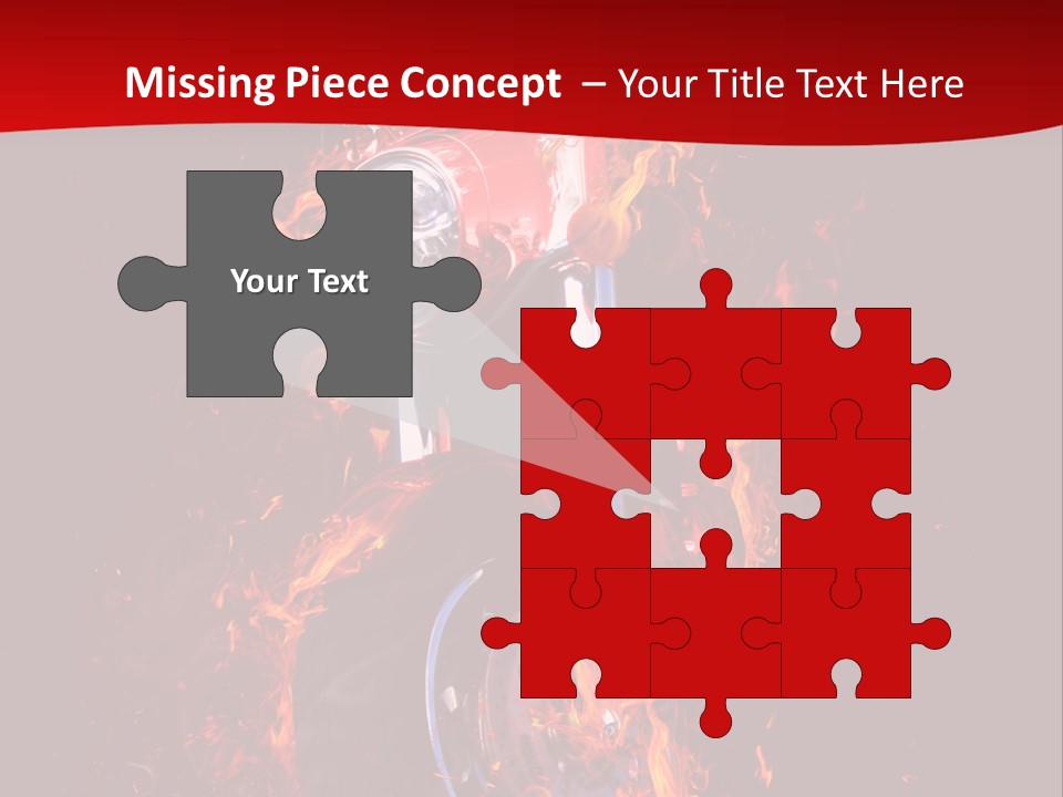 Flammable Backdrop Explosion PowerPoint Template