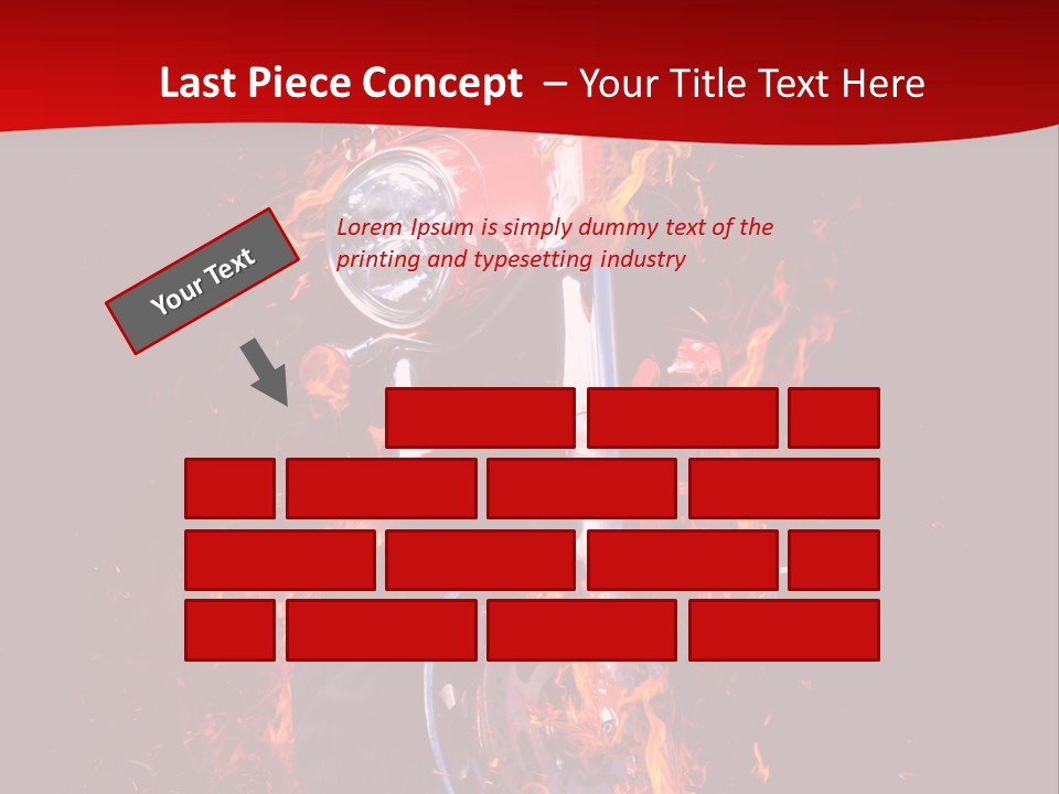 Flammable Backdrop Explosion PowerPoint Template