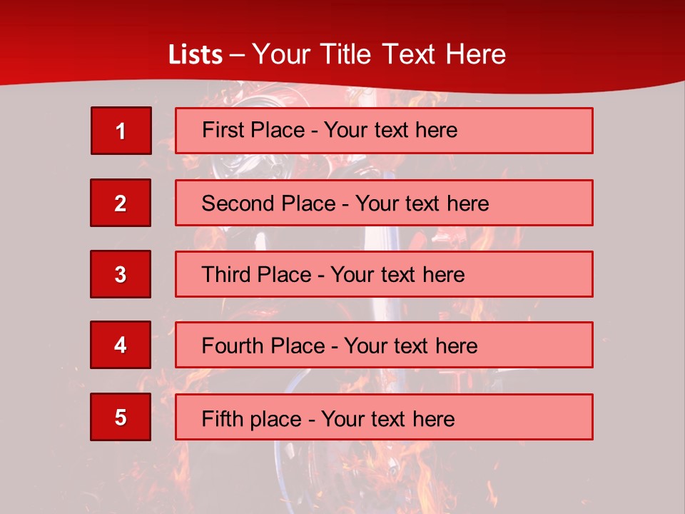 Flammable Backdrop Explosion PowerPoint Template