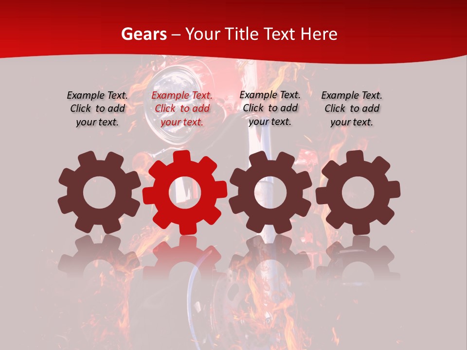 Flammable Backdrop Explosion PowerPoint Template