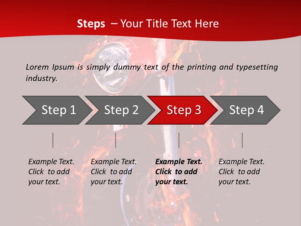 Flammable Backdrop Explosion PowerPoint Template