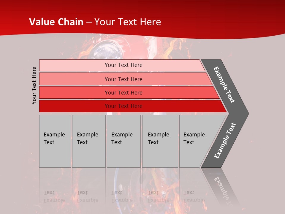 Flammable Backdrop Explosion PowerPoint Template