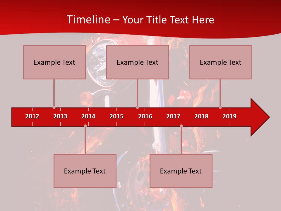 Flammable Backdrop Explosion PowerPoint Template