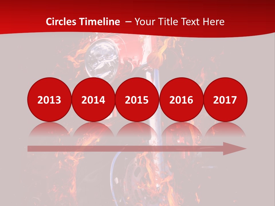 Flammable Backdrop Explosion PowerPoint Template