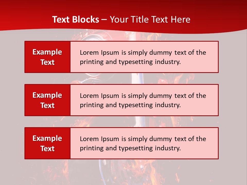 Flammable Backdrop Explosion PowerPoint Template