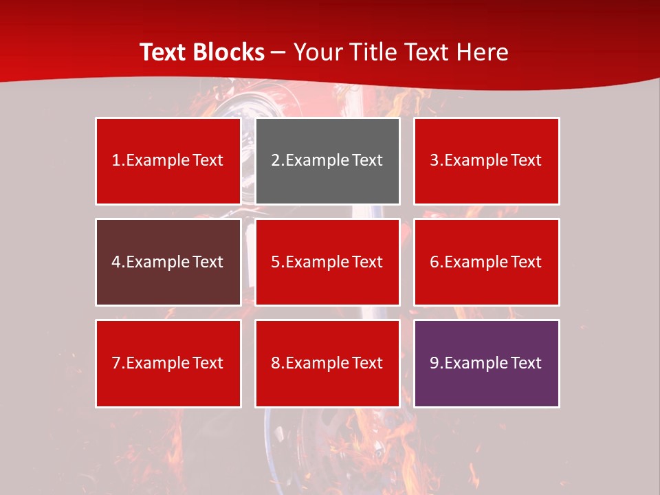 Flammable Backdrop Explosion PowerPoint Template