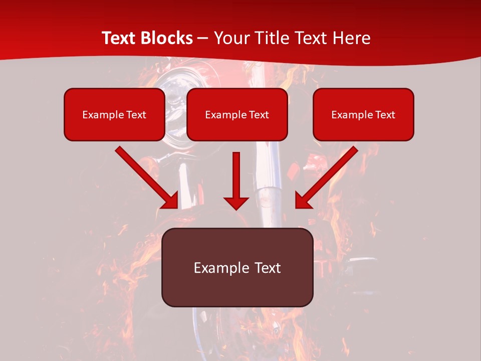 Flammable Backdrop Explosion PowerPoint Template