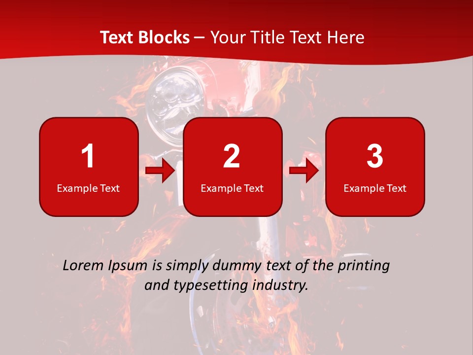 Flammable Backdrop Explosion PowerPoint Template
