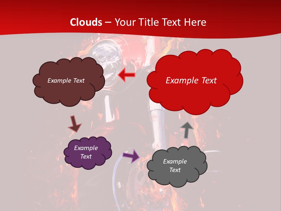 Flammable Backdrop Explosion PowerPoint Template