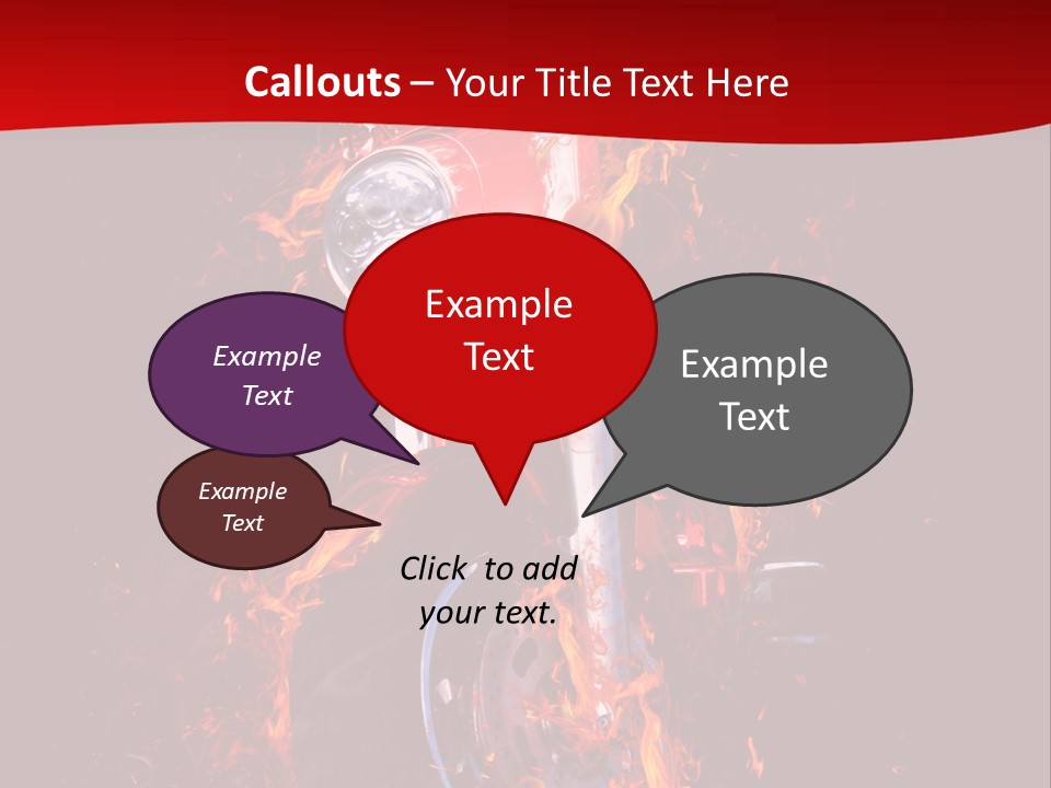 Flammable Backdrop Explosion PowerPoint Template
