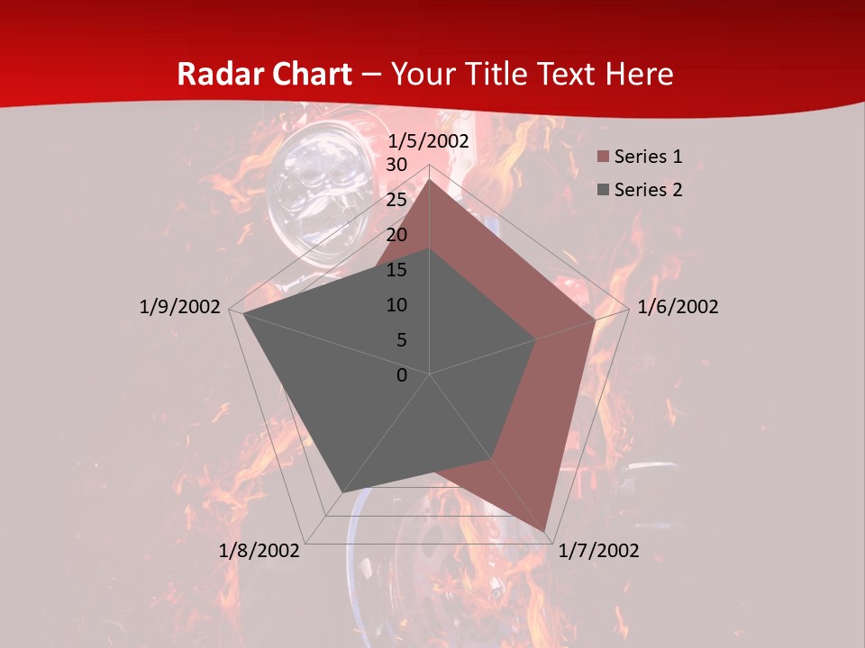 Flammable Backdrop Explosion PowerPoint Template