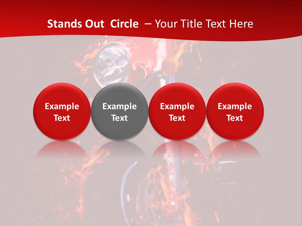 Flammable Backdrop Explosion PowerPoint Template