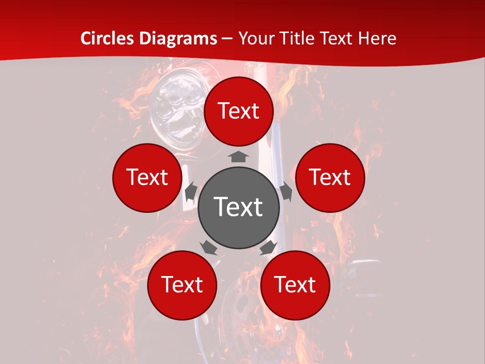 Flammable Backdrop Explosion PowerPoint Template