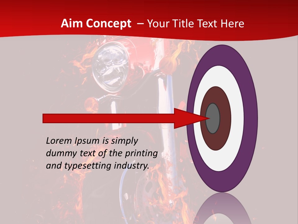 Flammable Backdrop Explosion PowerPoint Template