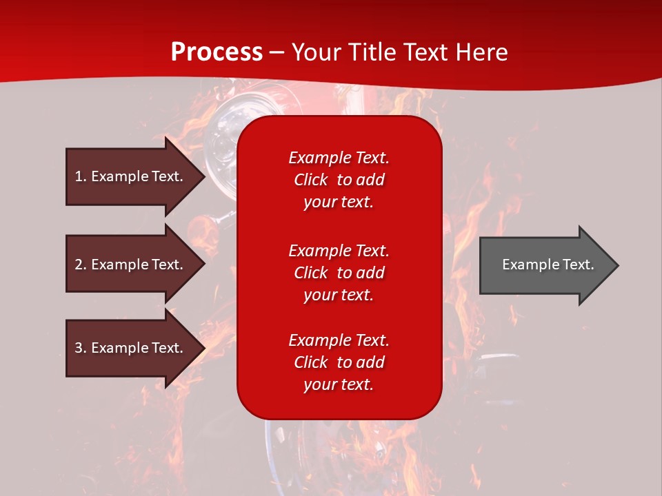 Flammable Backdrop Explosion PowerPoint Template