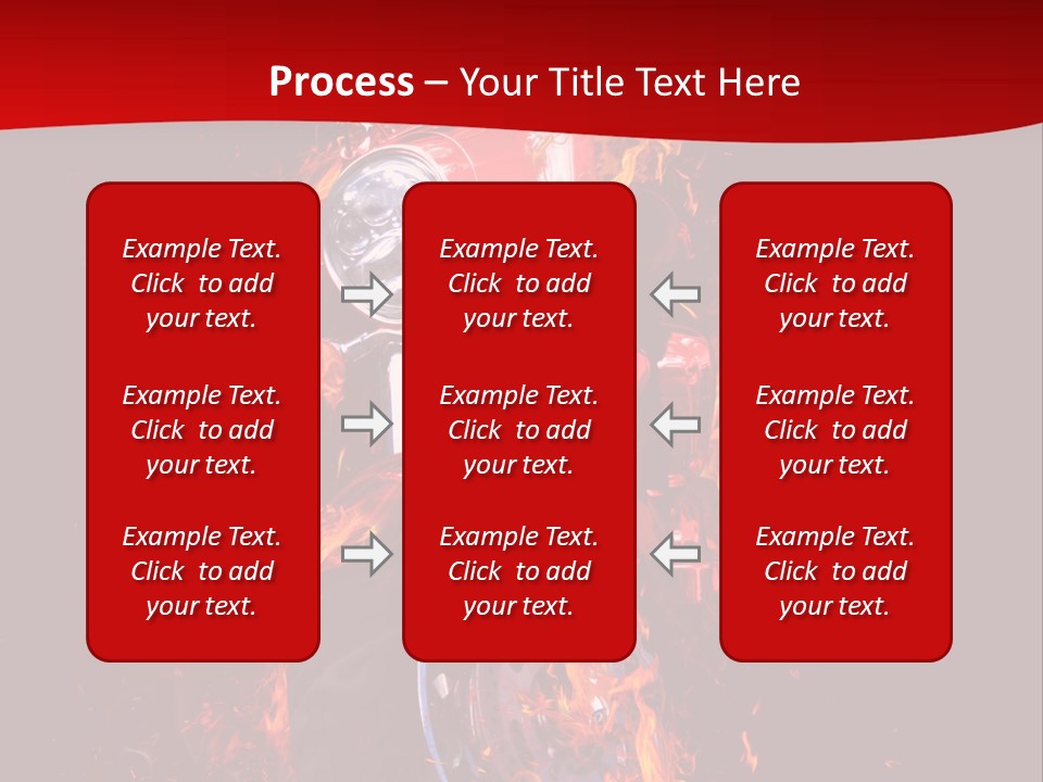 Flammable Backdrop Explosion PowerPoint Template