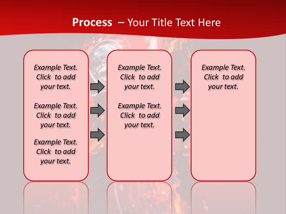 Flammable Backdrop Explosion PowerPoint Template